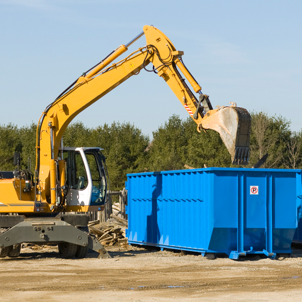 are there any restrictions on where a residential dumpster can be placed in Grant County AR